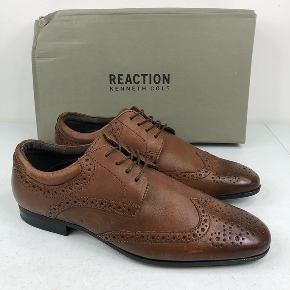 Kenneth Cole Reaction Zeke Lace Up Oxford Shoes - Picture 1 of 12